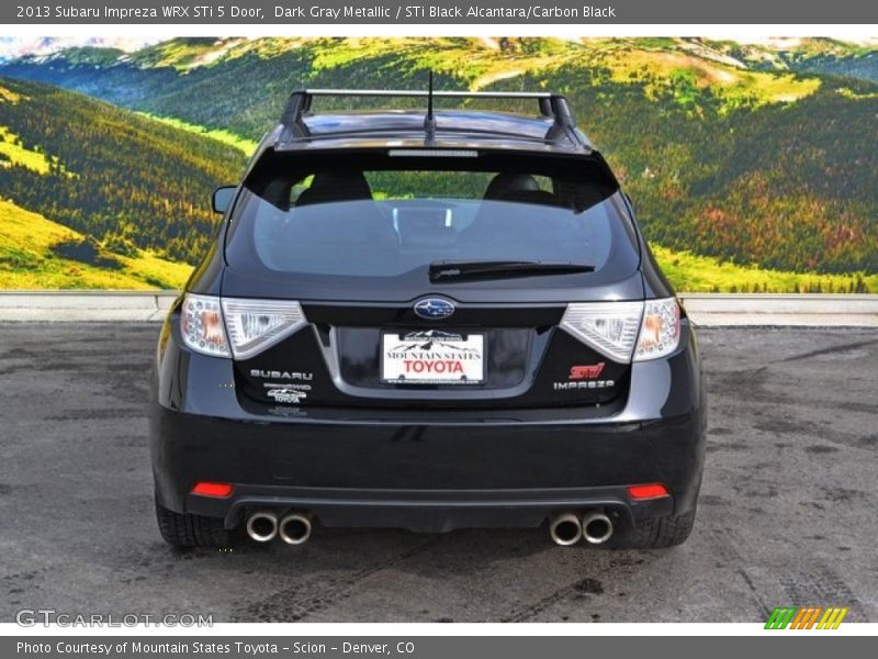 Dark Gray Metallic / STi Black Alcantara/Carbon Black 2013 Subaru Impreza WRX STi 5 Door