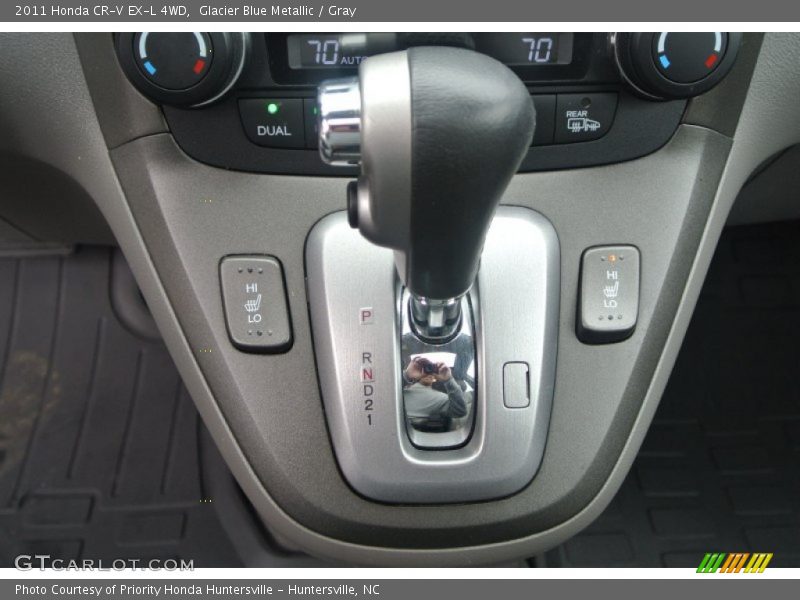Glacier Blue Metallic / Gray 2011 Honda CR-V EX-L 4WD