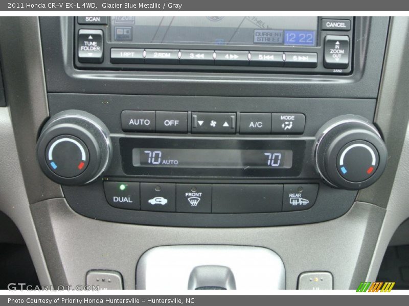 Glacier Blue Metallic / Gray 2011 Honda CR-V EX-L 4WD