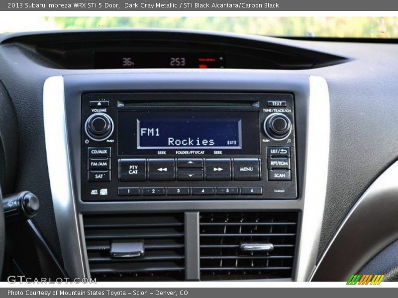 Audio System of 2013 Impreza WRX STi 5 Door