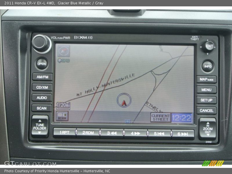 Glacier Blue Metallic / Gray 2011 Honda CR-V EX-L 4WD