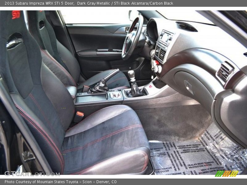 Front Seat of 2013 Impreza WRX STi 5 Door