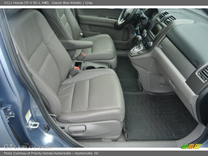 Glacier Blue Metallic / Gray 2011 Honda CR-V EX-L 4WD