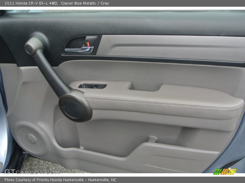 Glacier Blue Metallic / Gray 2011 Honda CR-V EX-L 4WD