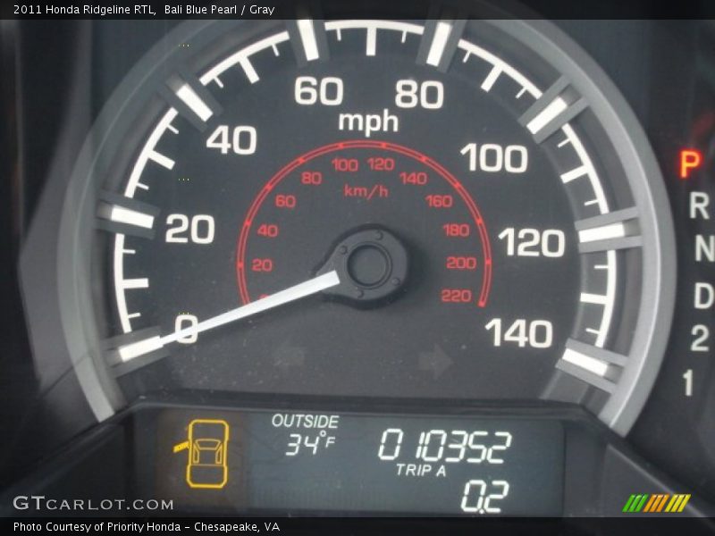 Bali Blue Pearl / Gray 2011 Honda Ridgeline RTL