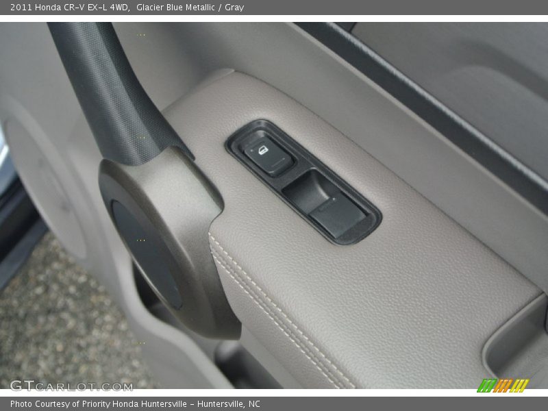 Glacier Blue Metallic / Gray 2011 Honda CR-V EX-L 4WD