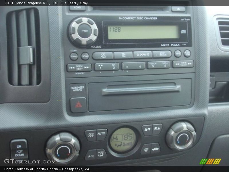 Bali Blue Pearl / Gray 2011 Honda Ridgeline RTL