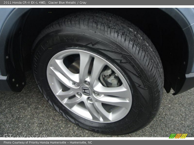 Glacier Blue Metallic / Gray 2011 Honda CR-V EX-L 4WD