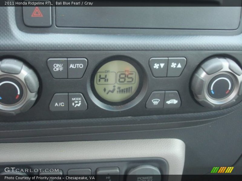 Bali Blue Pearl / Gray 2011 Honda Ridgeline RTL