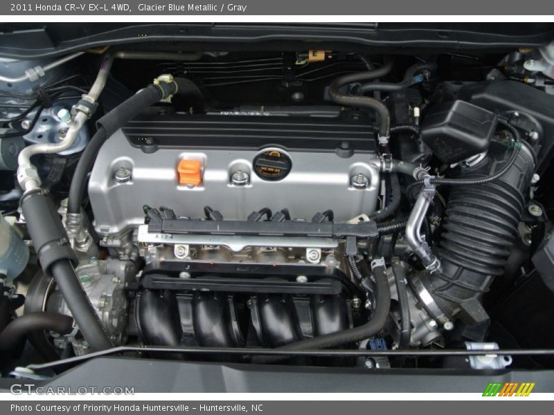 Glacier Blue Metallic / Gray 2011 Honda CR-V EX-L 4WD