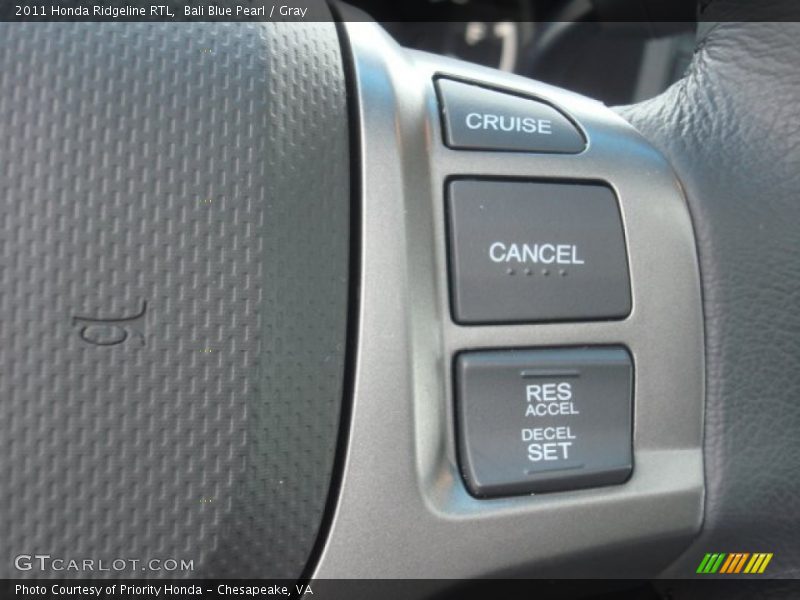 Bali Blue Pearl / Gray 2011 Honda Ridgeline RTL