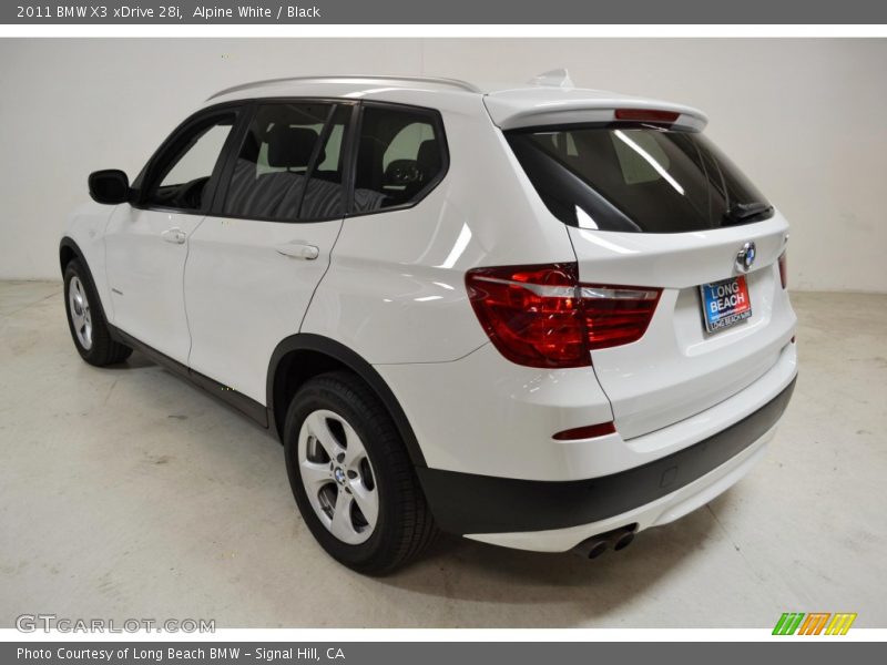 Alpine White / Black 2011 BMW X3 xDrive 28i