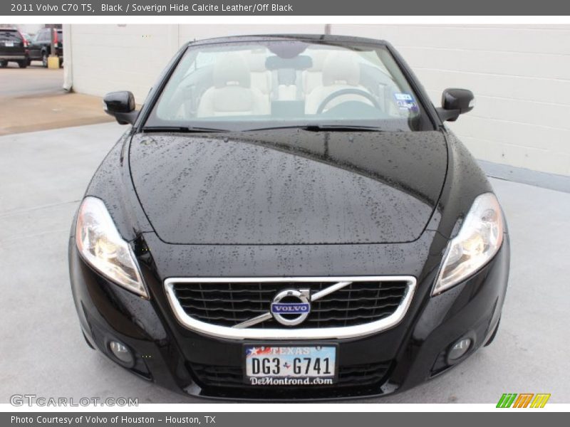 Black / Soverign Hide Calcite Leather/Off Black 2011 Volvo C70 T5