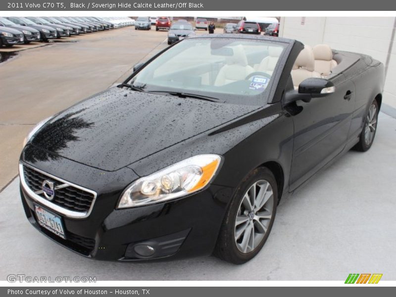 Black / Soverign Hide Calcite Leather/Off Black 2011 Volvo C70 T5