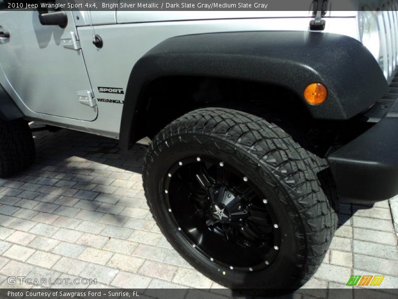 Bright Silver Metallic / Dark Slate Gray/Medium Slate Gray 2010 Jeep Wrangler Sport 4x4