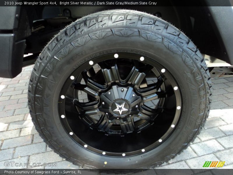 Bright Silver Metallic / Dark Slate Gray/Medium Slate Gray 2010 Jeep Wrangler Sport 4x4