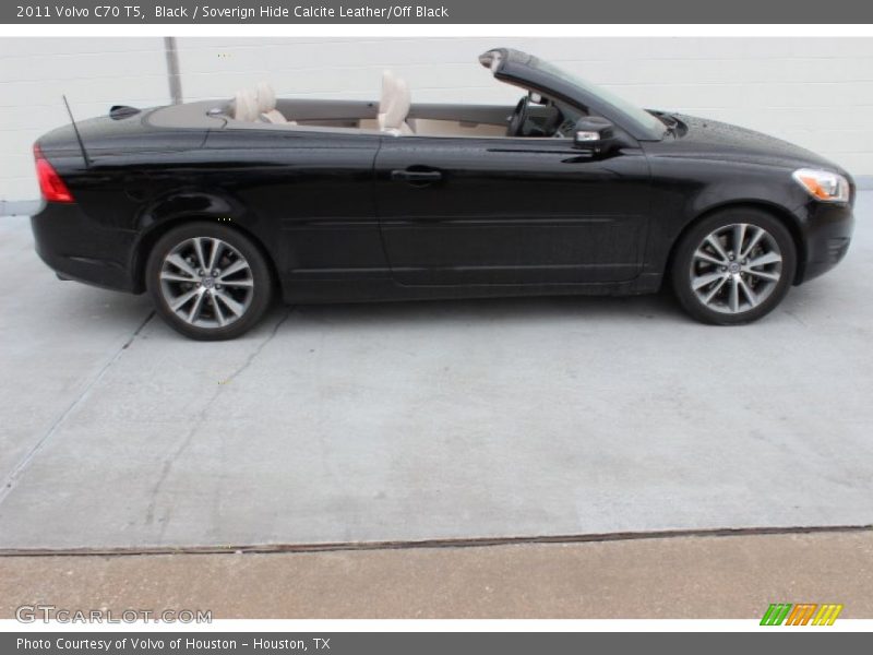 Black / Soverign Hide Calcite Leather/Off Black 2011 Volvo C70 T5