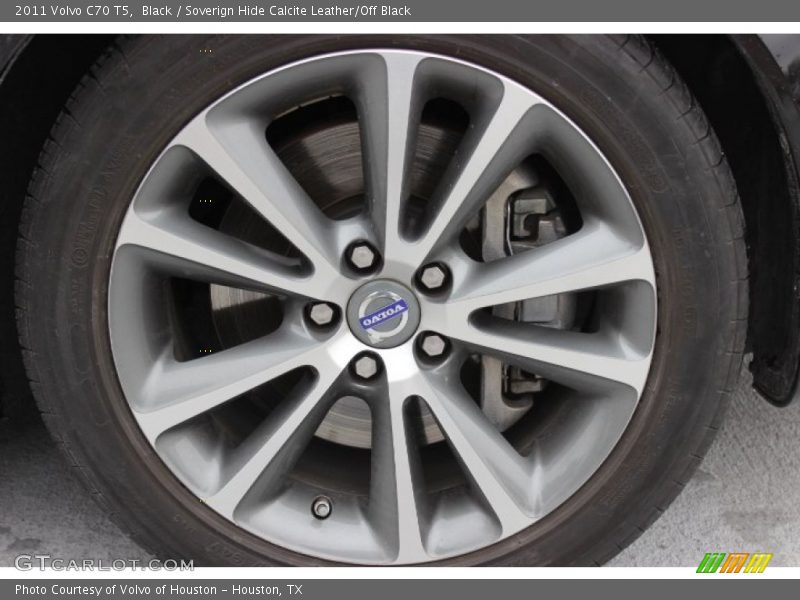 Black / Soverign Hide Calcite Leather/Off Black 2011 Volvo C70 T5