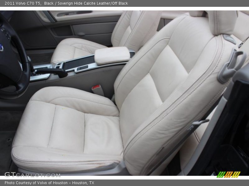 Black / Soverign Hide Calcite Leather/Off Black 2011 Volvo C70 T5