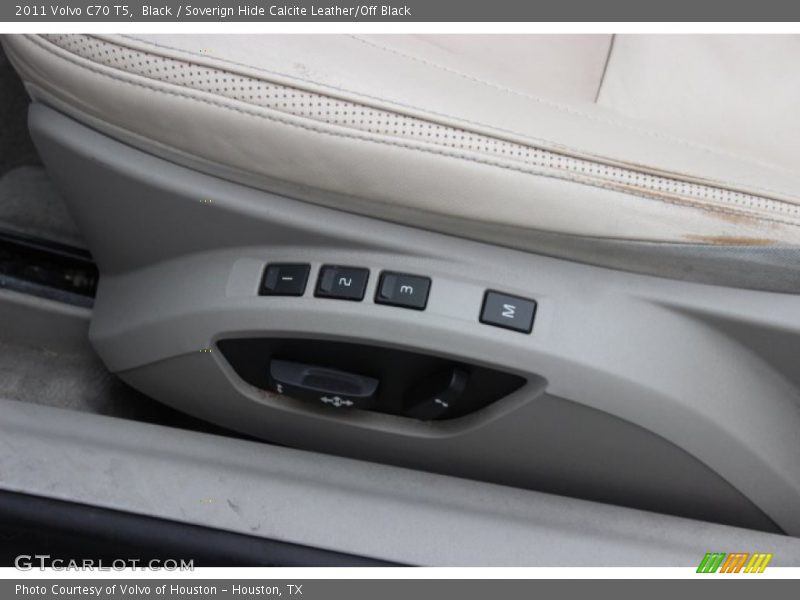 Black / Soverign Hide Calcite Leather/Off Black 2011 Volvo C70 T5