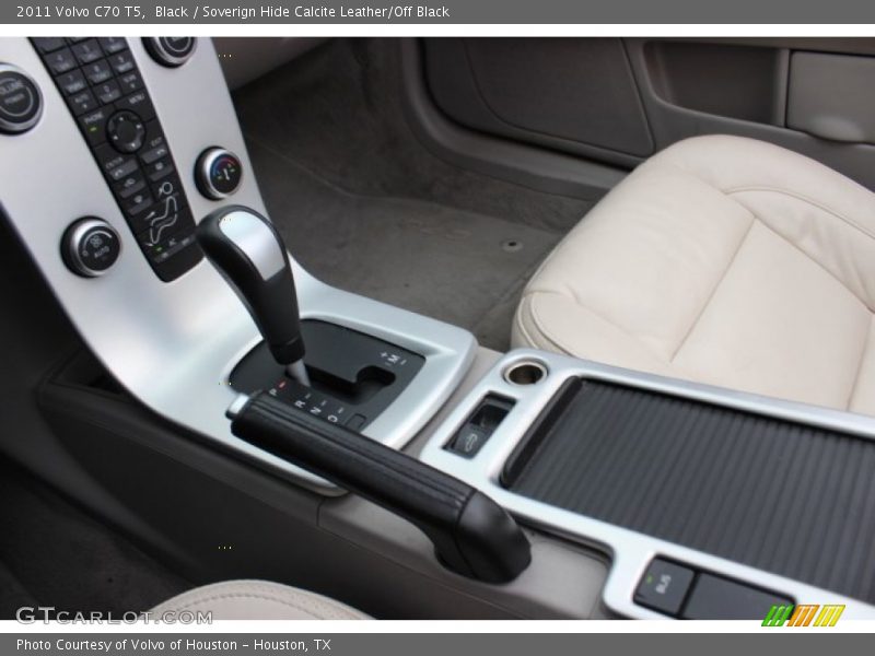Black / Soverign Hide Calcite Leather/Off Black 2011 Volvo C70 T5
