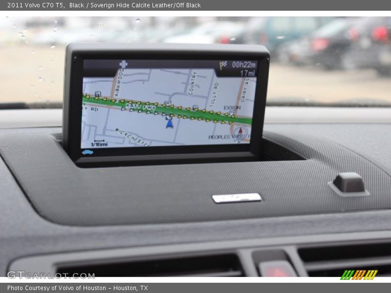 Black / Soverign Hide Calcite Leather/Off Black 2011 Volvo C70 T5