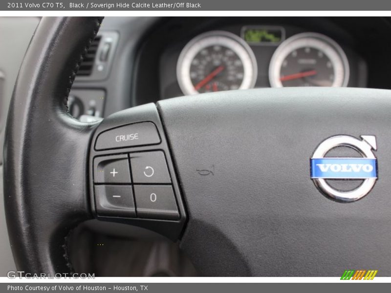 Black / Soverign Hide Calcite Leather/Off Black 2011 Volvo C70 T5