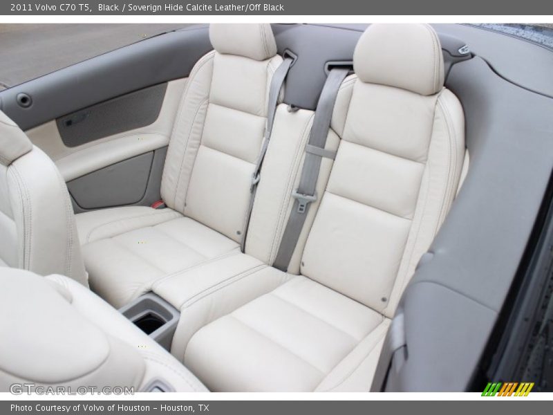 Black / Soverign Hide Calcite Leather/Off Black 2011 Volvo C70 T5