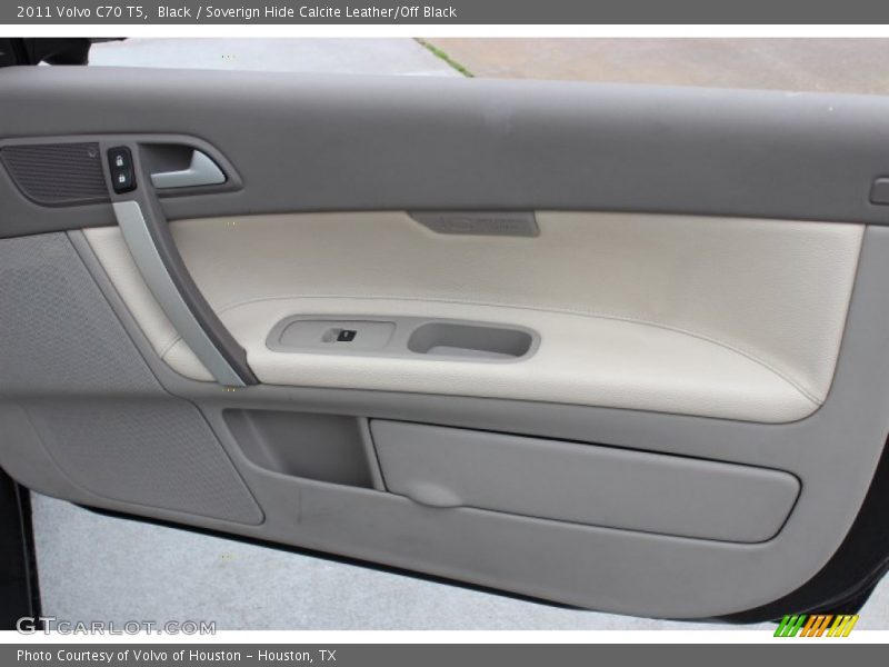 Black / Soverign Hide Calcite Leather/Off Black 2011 Volvo C70 T5