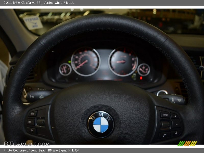 Alpine White / Black 2011 BMW X3 xDrive 28i