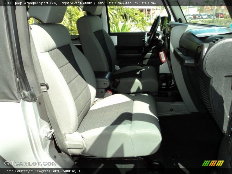 Bright Silver Metallic / Dark Slate Gray/Medium Slate Gray 2010 Jeep Wrangler Sport 4x4