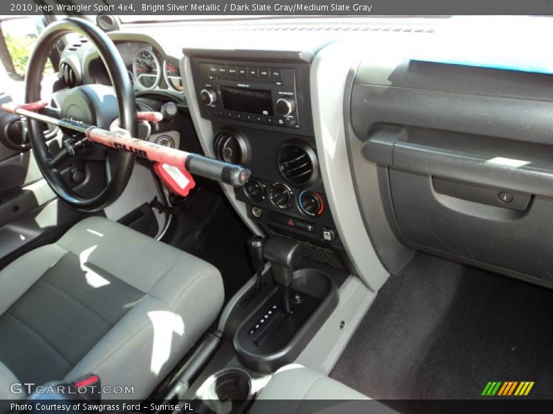 Bright Silver Metallic / Dark Slate Gray/Medium Slate Gray 2010 Jeep Wrangler Sport 4x4