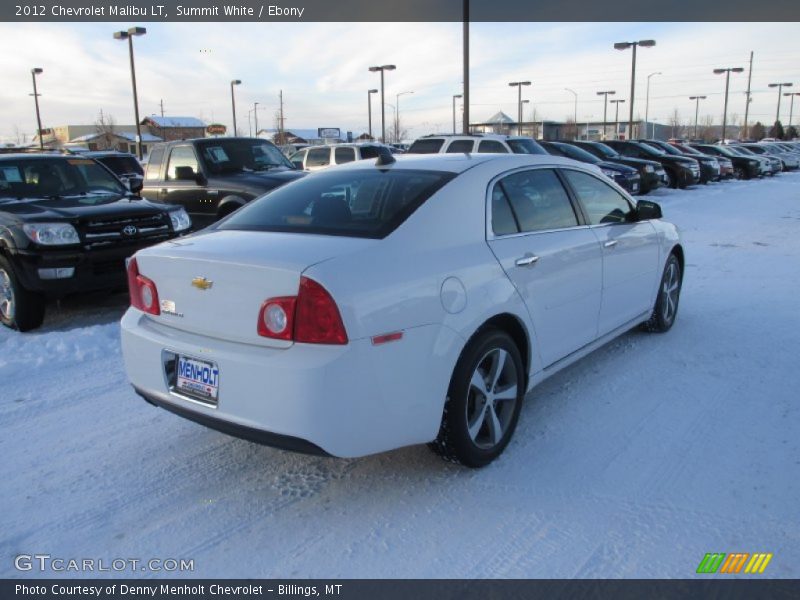 Summit White / Ebony 2012 Chevrolet Malibu LT