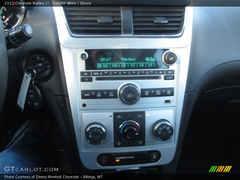 Summit White / Ebony 2012 Chevrolet Malibu LT