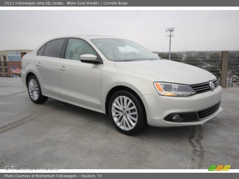 White Gold Metallic / Cornsilk Beige 2011 Volkswagen Jetta SEL Sedan