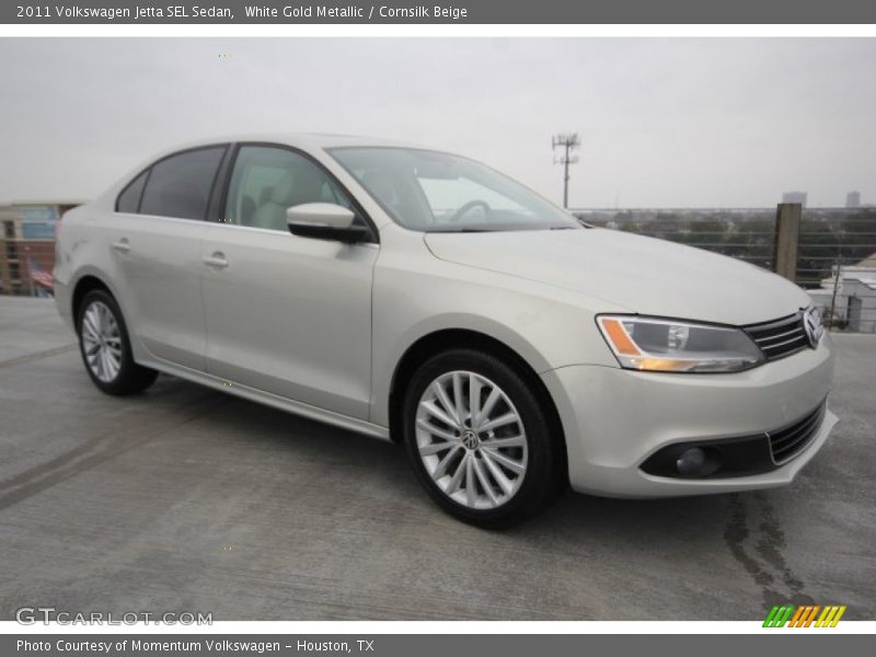 White Gold Metallic / Cornsilk Beige 2011 Volkswagen Jetta SEL Sedan