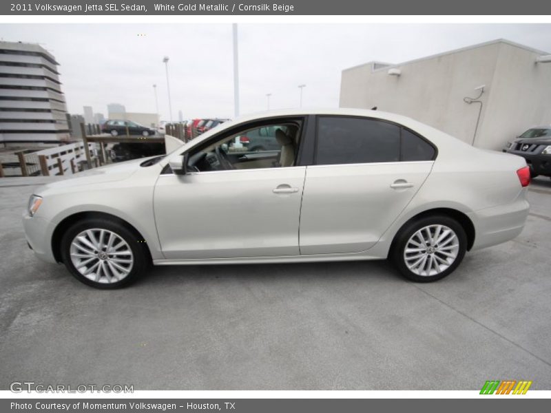 White Gold Metallic / Cornsilk Beige 2011 Volkswagen Jetta SEL Sedan