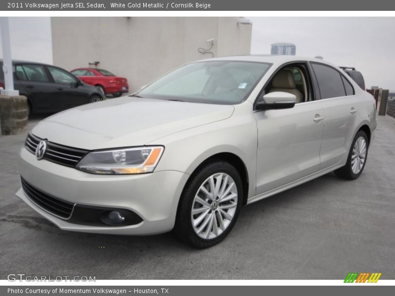 White Gold Metallic / Cornsilk Beige 2011 Volkswagen Jetta SEL Sedan