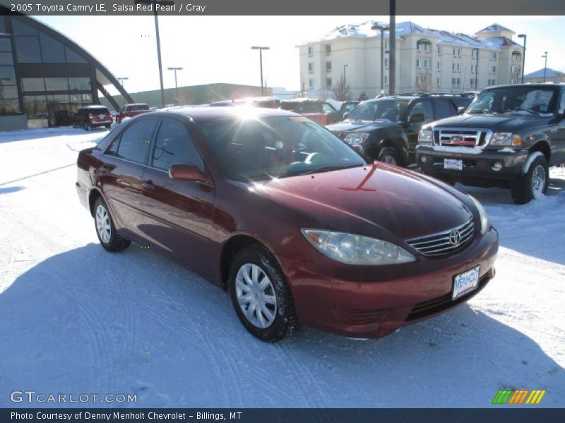 Salsa Red Pearl / Gray 2005 Toyota Camry LE