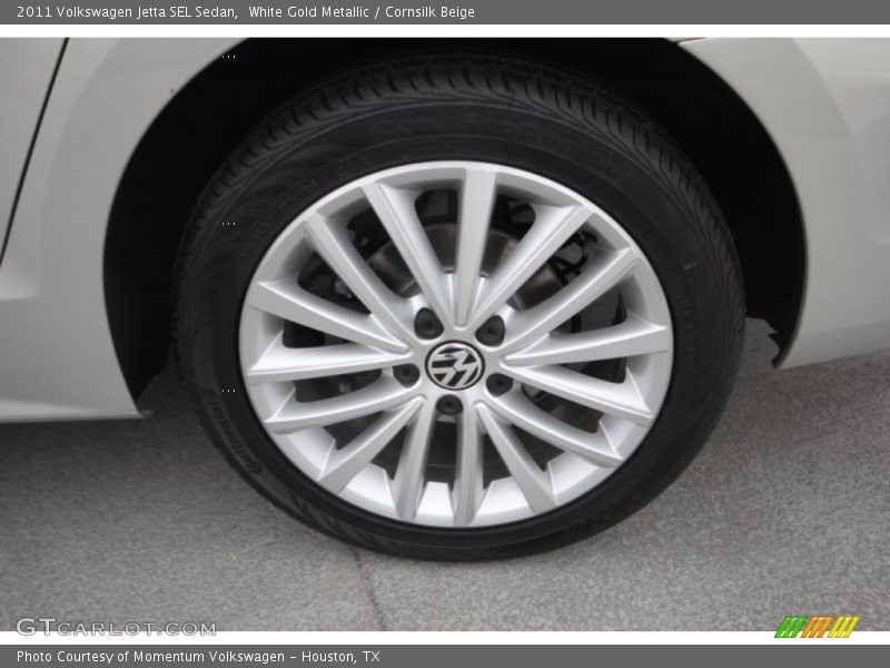 White Gold Metallic / Cornsilk Beige 2011 Volkswagen Jetta SEL Sedan