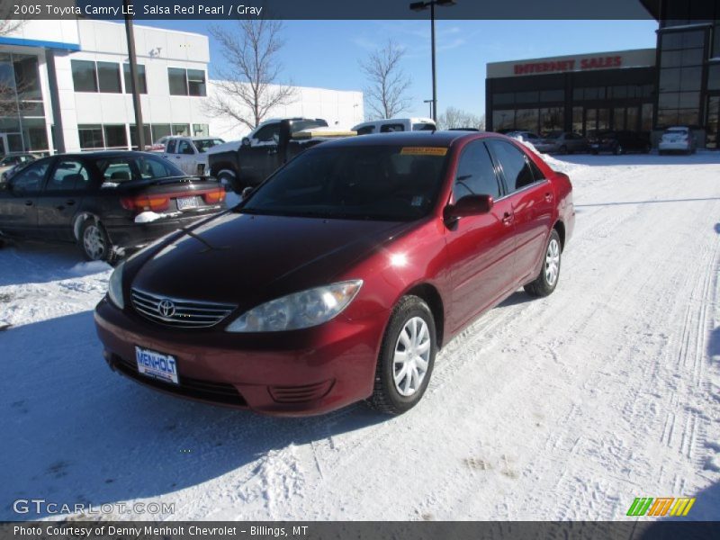 Salsa Red Pearl / Gray 2005 Toyota Camry LE