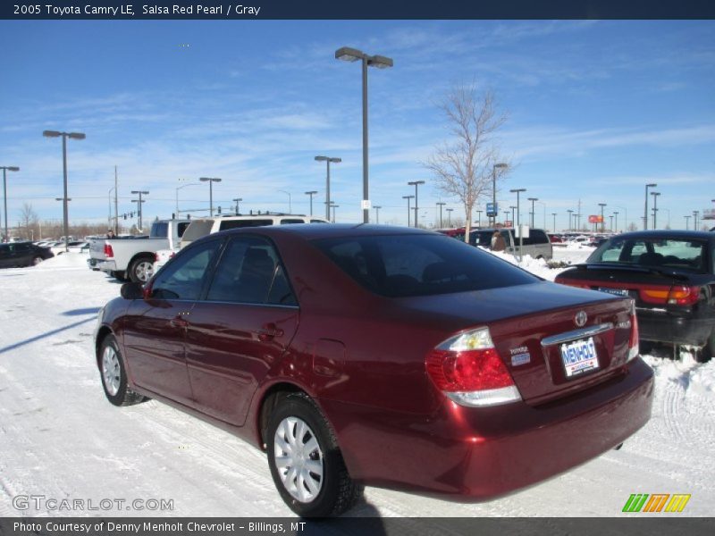 Salsa Red Pearl / Gray 2005 Toyota Camry LE
