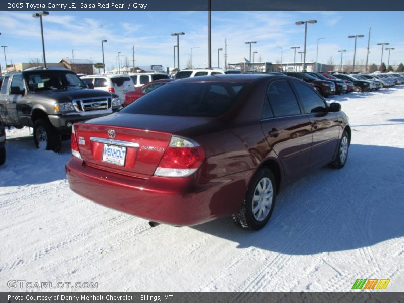 Salsa Red Pearl / Gray 2005 Toyota Camry LE