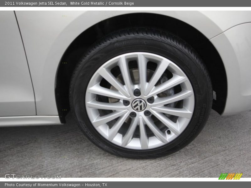 White Gold Metallic / Cornsilk Beige 2011 Volkswagen Jetta SEL Sedan