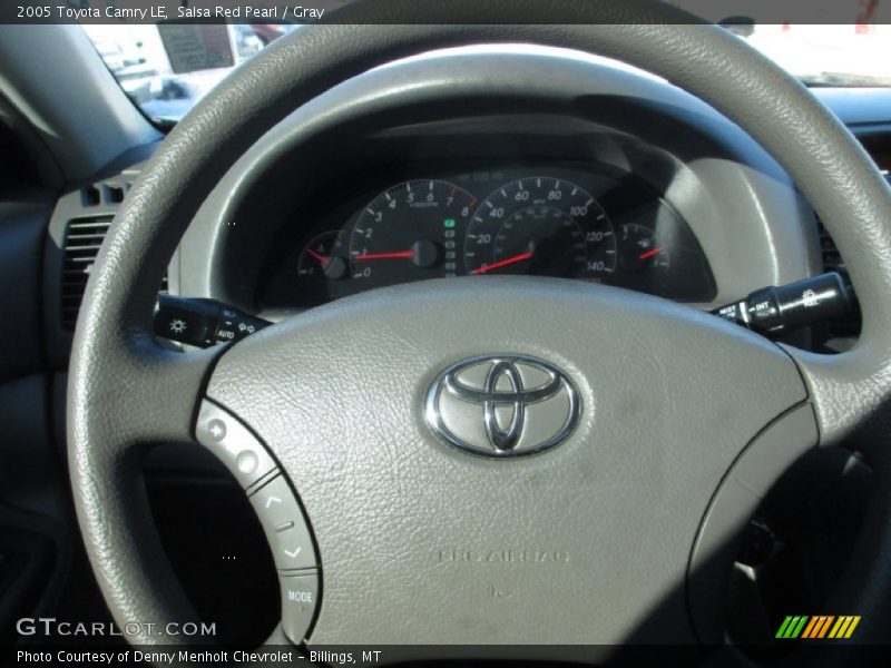 Salsa Red Pearl / Gray 2005 Toyota Camry LE