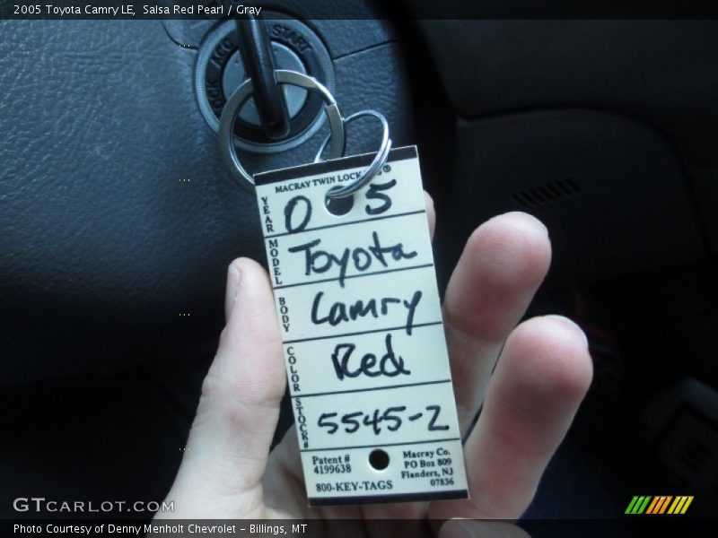 Salsa Red Pearl / Gray 2005 Toyota Camry LE