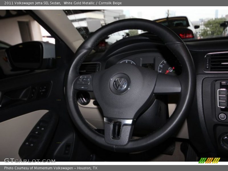 White Gold Metallic / Cornsilk Beige 2011 Volkswagen Jetta SEL Sedan