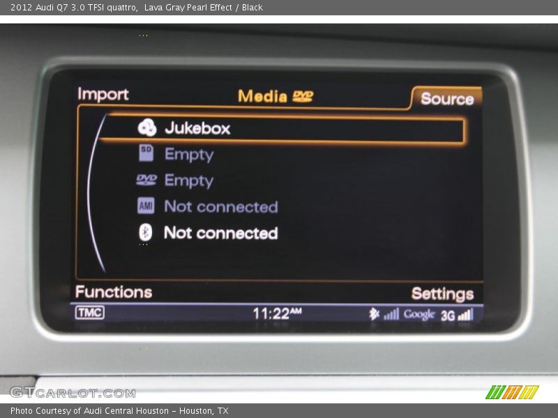 Lava Gray Pearl Effect / Black 2012 Audi Q7 3.0 TFSI quattro