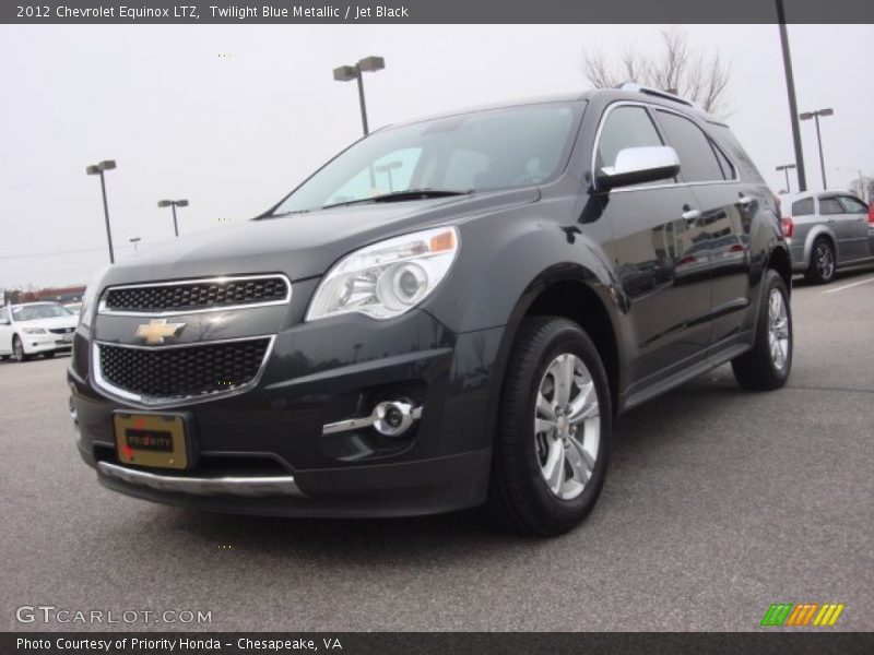 Twilight Blue Metallic / Jet Black 2012 Chevrolet Equinox LTZ