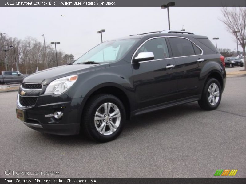 Twilight Blue Metallic / Jet Black 2012 Chevrolet Equinox LTZ